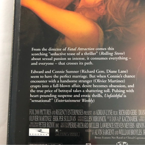4/$15 DVD Movies: Unfaithful DVD - Picture 5 of 9